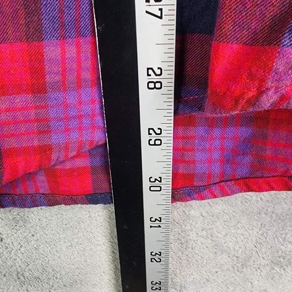 Womens Fashion Bug Blouse Shirt Button Up 100% Cotton Long Sleeve Size 1X - Picture 7 of 8